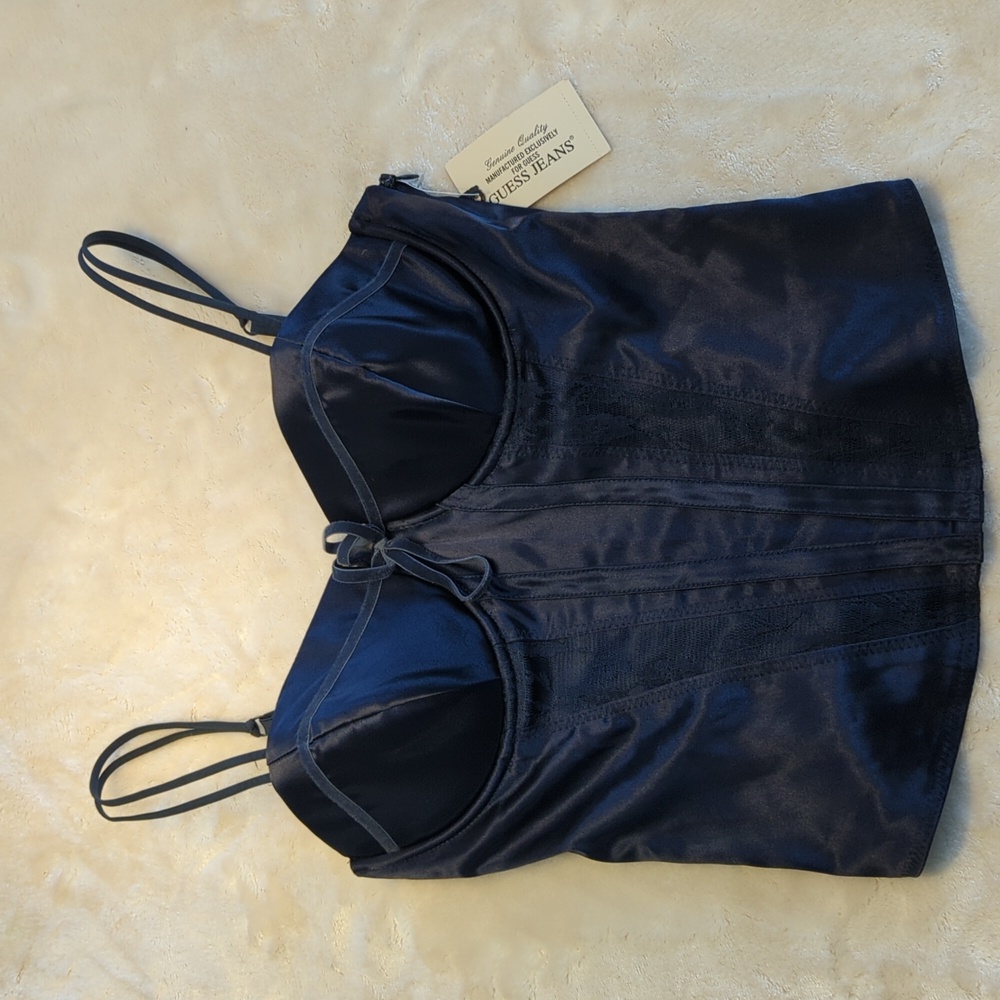 Guess Jeans Y2K Nightshade Corset Top Size S NWT